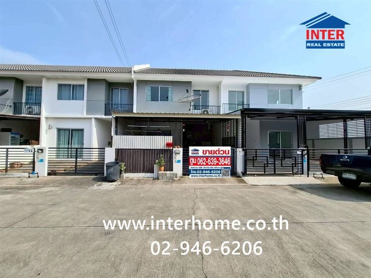 ทาวน์เฮ้าส์ 2 ชั้น 17.8 ตร.ว. หมู่บ้านพฤกษา113 กรุงเทพฯ-ปทุมธานี ใกล้วัดหนองปรง ซอยวัดหนองปรง ถนนกรุงเทพ-ปทุมธานี ถนนราชพฤกษ์ เมืองปทุมธานี 