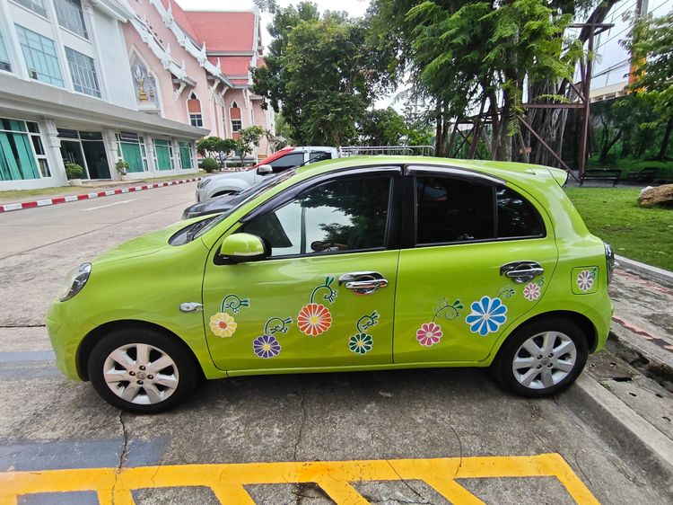 Nissan March 2012 1.2 VL Sedan เบนซิน ไม่ติดแก๊ส เกียร์อัตโนมัติ เขียว รูปที่ 4