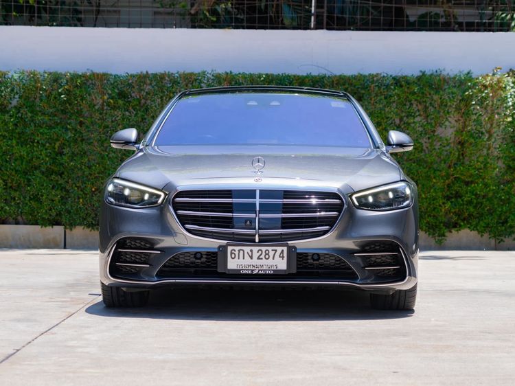 Mercedes-Benz S-Class 2022 S580 Sedan ปลั๊กอินไฮบริด (PHEV) ไม่ติดแก๊ส เกียร์อัตโนมัติ เทา รูปที่ 2
