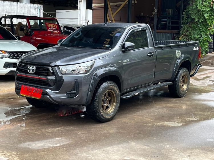 Toyota Hilux Revo 2021 2.8 Entry 4Wd Pickup ดีเซล ไม่ติดแก๊ส เกียร์ธรรมดา เทา
