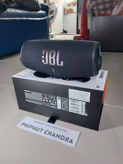 ⚡ JBL CHARGE 5 สีดำ มือสอง สภาพเเกะกล่อง อายุเครื่อง 4 วัน ประกันมหาจักร ⚡