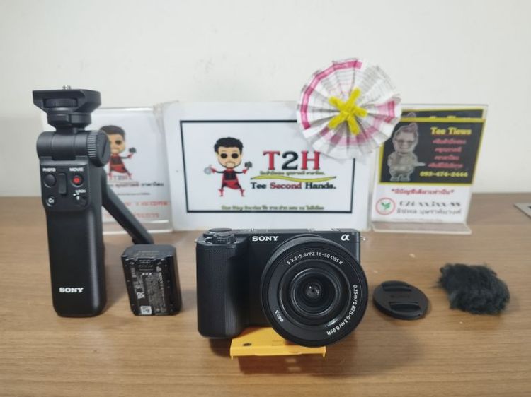 กล้อง Sony ZeV10 Mark ii สีดำ พร้อมเลนส์ kit 16-50mm Ois ii และ Sony Grib Bluetooth สภาพนางงาม อปก.ครบ ตามภาพ ใช้งานปกติ ไม่มีตำหนิใดๆราคา