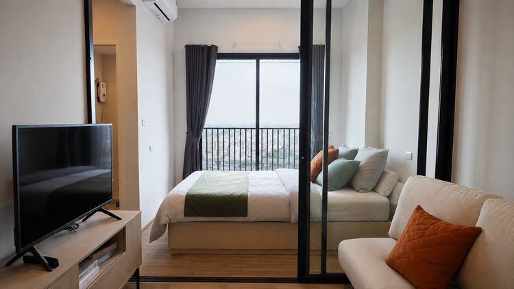 Sena Development ไม่อนุญาต ตกแต่งครบ เฟล็กซี่ เมกะ สเปซ บางนา1 ห้องนอน 27 sqm. พร้อมเข้าอยู่ ✨RentNex By SENA✨