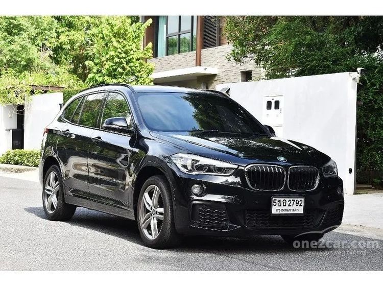 BMW X1 2018 2.0 sDrive20d M Sport Utility-car ดีเซล ไม่ติดแก๊ส เกียร์อัตโนมัติ ดำ