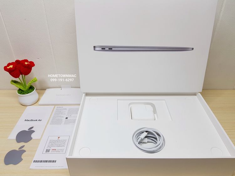 MacbookAir (Retina13-inch, 2020) M1 8-Core CPU 7-Core GPU SSD 256Gb Ram 8Gb สี Space Gray สวย ครบกล่อง สุดคุ้ม รูปที่ 2