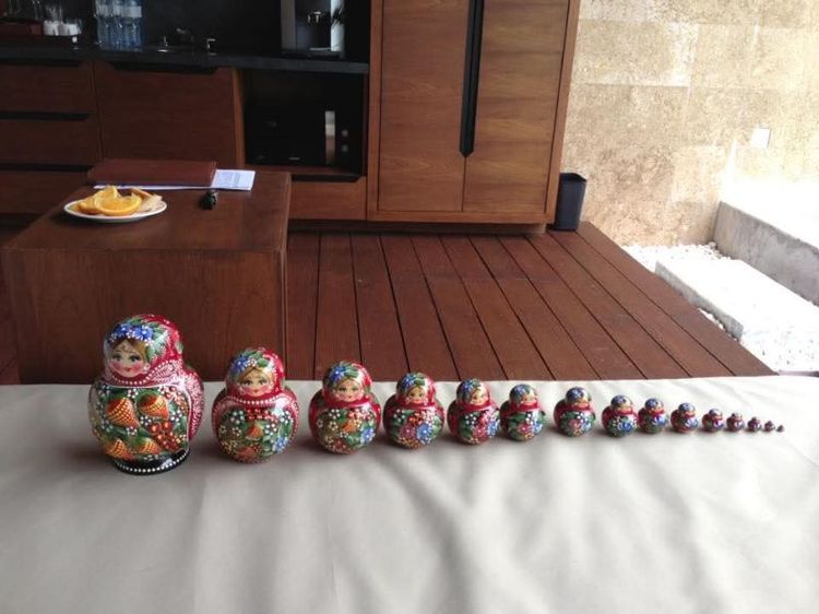 ตุ๊กตาแม่ลูกดก(Matryoshka) ชุดใหญ่พิเศษ 15 ชิ้น รูปที่ 9