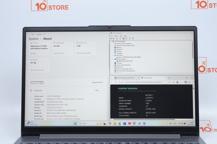 LENOVO IDEAPAD SLIM 3 Ryzen5 7520U RAM16.512GB  รูปที่ 2
