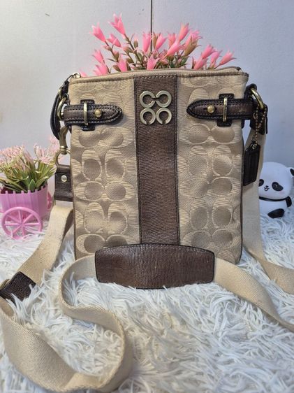 หญิง น้ำตาล กระเป๋า Coach แท้ สะพายข้าง 7.5 นิ้วสวยน่ารัก