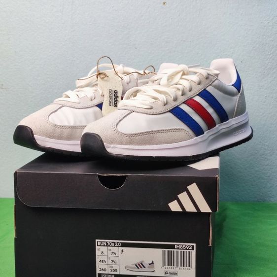 Adidas run 70s สไตล์เรโทร สีขาว