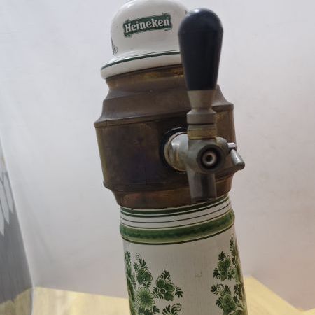 เสาหัวกดเบียร์สดเซรามิก Heineken งานเก่าหายาก ของสะสมตกแต่งบาร์ รูปที่ 2