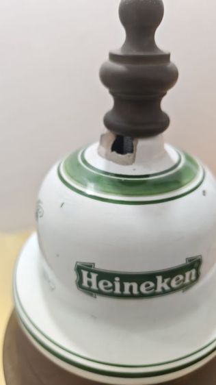 เสาหัวกดเบียร์สดเซรามิก Heineken งานเก่าหายาก ของสะสมตกแต่งบาร์ รูปที่ 3