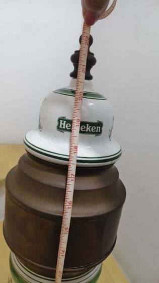 เสาหัวกดเบียร์สดเซรามิก Heineken งานเก่าหายาก ของสะสมตกแต่งบาร์ รูปที่ 4