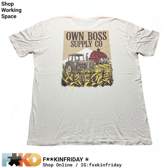 เสื้อยืด OWN Boss Supply Co Size XXL