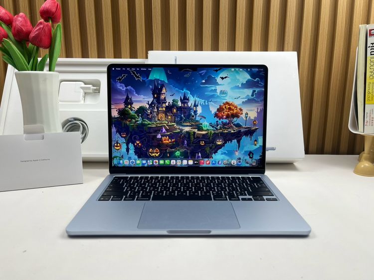 Apple แมค โอเอส 8 กิกะไบต์ อื่นๆ ไม่ใช่ MacBook Air 13.6-inch M4 2025 Ram16GB SSD256GB Sky Blue 