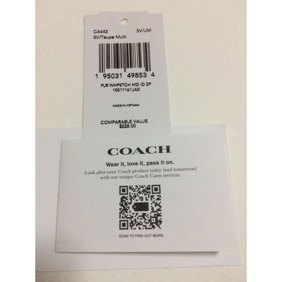 มือ 2 COACH (แท้) กระเป๋าสตางค์ใบกลางซิปรอบ รูปที่ 4