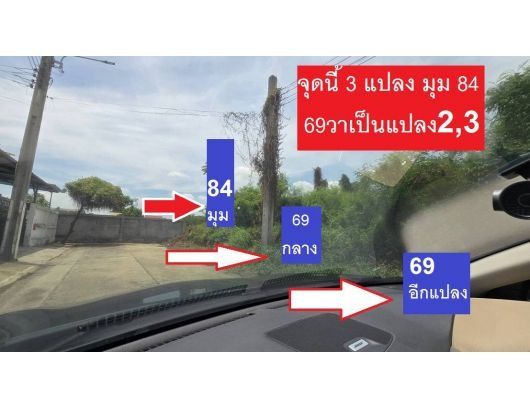 ขายที่เปล่าจัดสรรเพื่อสร้างที่พักอาศัยในหมู่บ้าน ลานทอง ปากเกร็ด หมู่บ้านใหญ่เหมาะสร้างบ้านลานทองซอย 37 ที่มุม 84 วาและมี 69 วาอีก 2 แปลงติด