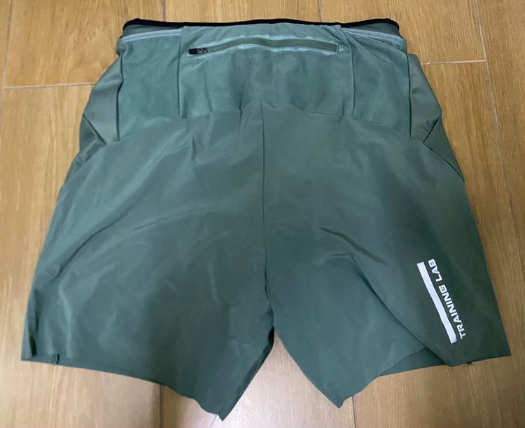 ขายกางเกงวิ่งผู้ชาย Trail มือหนึ่ง TRAINING LAB TL 7" 2 IN 1 IMPACT SHORTS Size M