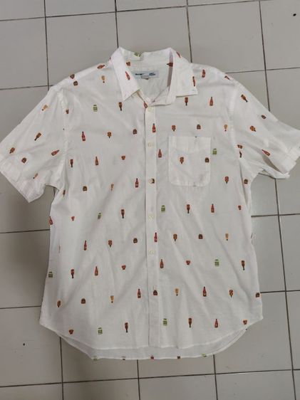 เสื้อเชิ้ตแขนสั้น cotton💯 old navy สภาพใหม่มาก ซักแล้วแต่ไม่เคยใส่