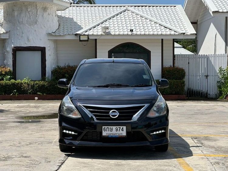 Nissan Almera 2017 1.2 E Sportech Sedan เบนซิน ไม่ติดแก๊ส เกียร์อัตโนมัติ ดำ รูปที่ 2