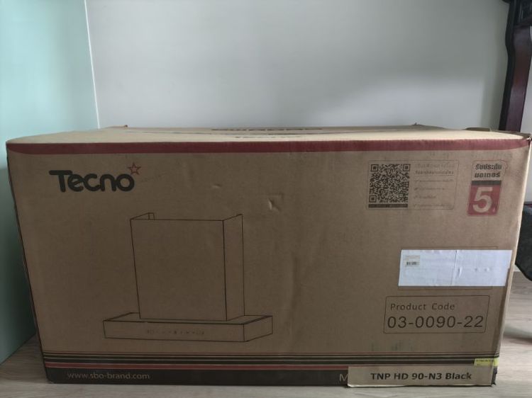 ขายเครื่องดูดควันยี่ห้อ Tecno รุ่น TNP HD 90-N3 สีดำ ใหม่ไม่เคยติดตั้งเลย รูปที่ 2
