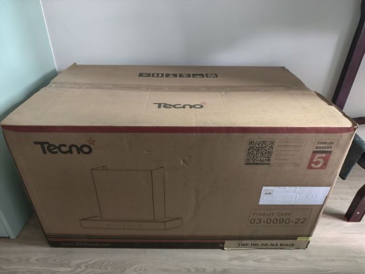 ขายเครื่องดูดควันยี่ห้อ Tecno รุ่น TNP HD 90-N3 สีดำ ใหม่ไม่เคยติดตั้งเลย รูปที่ 3