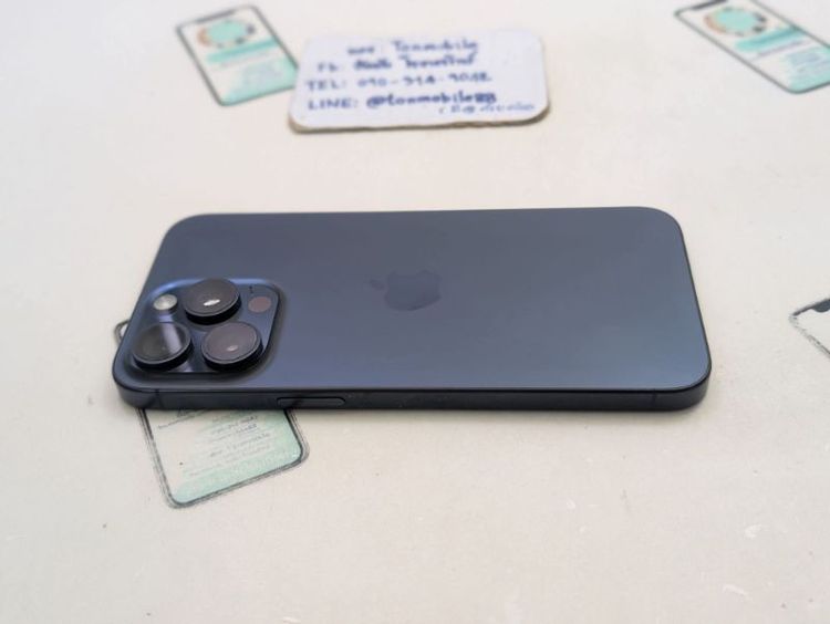 ขาย / เทิร์น iPhone 15 Pro Max 256 Blue ศูนย์ไทย มีตัวเครื่องอย่างเดียว ไม่มีอุปกรณ์อื่น สุขภาพแบต 82% ใช้งานปกติ เพียง รูปที่ 3