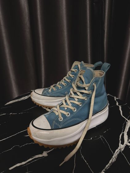 รองเท้าผ้าใบ ผ้า UK 4.5 | EU 37 1/3 | US 6 ฟ้า Converse Run Star Hike Platform Canvas มือสอง