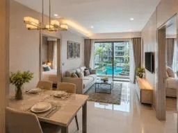 มีบางส่วน 2027 2-Bedroom Apartment in Pristine Park 3 — 65.50 sqm, Jomtien รูปที่ 3