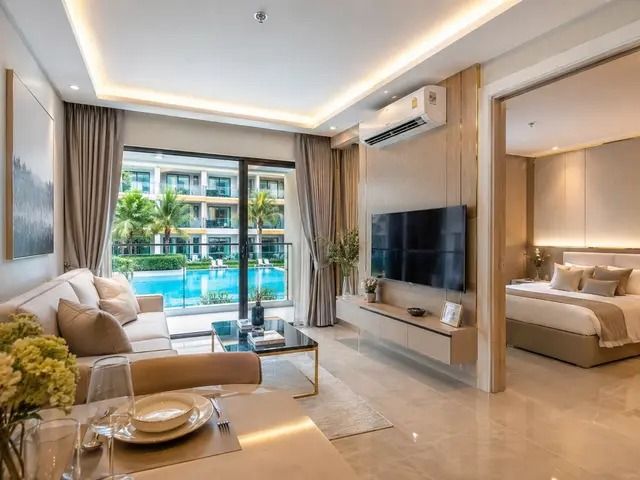 มีบางส่วน 2027 2-Bedroom Apartment in Pristine Park 3 — 65.50 sqm, Jomtien รูปที่ 2