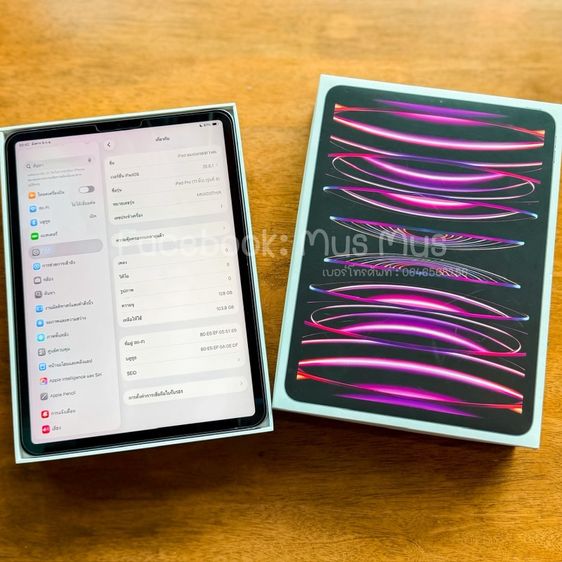 iPad Pro 11 M2 (Gen4) Wi-Fi 128GB สี Space Gray 🩶 🔋แบต 89% อุปกรณ์ครบกล่อง รูปที่ 3