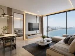 มีบางส่วน 2027 Seaspire Jomtien 2 Bedroom Condo 76.92 sqm Foreign Quota, Ocean-Side View รูปที่ 3
