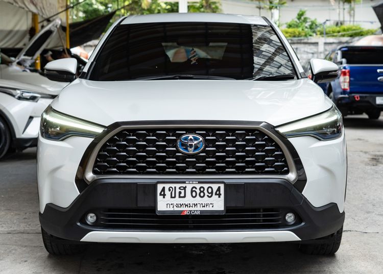 รถ Toyota Corolla Cross 1.8 Hybrid Premium สี ขาว
