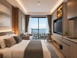 มีบางส่วน 2027 Studio 29.75 sqm in Seaspire Jomtien — Floor 32, Foreign Quota รูปที่ 3