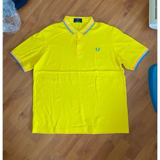 เหลือง Fred Perry รุ่น Japan Edition เสื้อโปโล XL สภาพใหม่