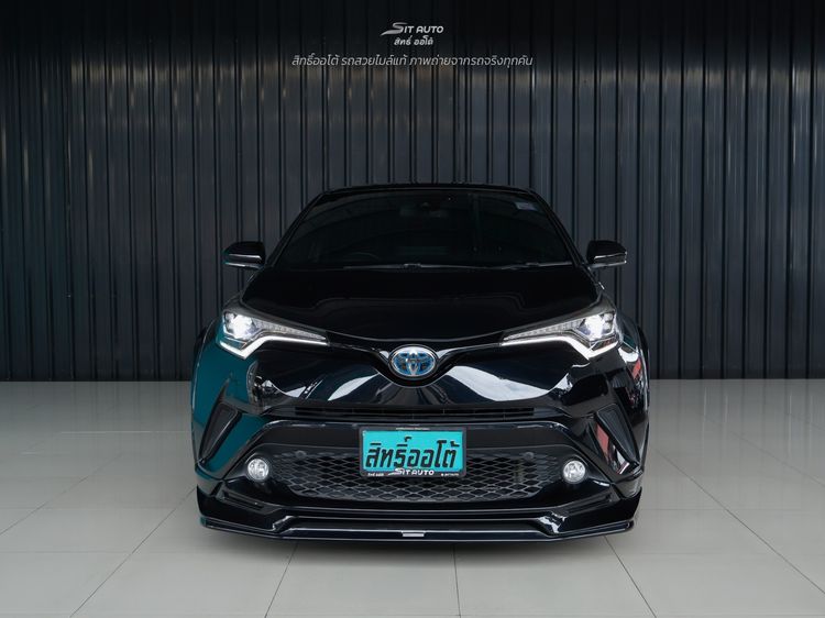 Toyota C-HR 2018 1.8 Hybrid Hi Utility-car ไฮบริด ไม่ติดแก๊ส เกียร์อัตโนมัติ ดำ