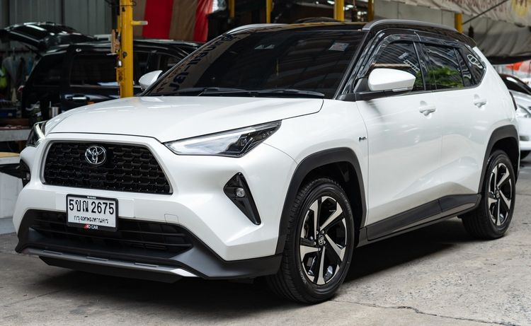 รถ Toyota Yaris Cross 1.5 HEV Premium สี ขาว