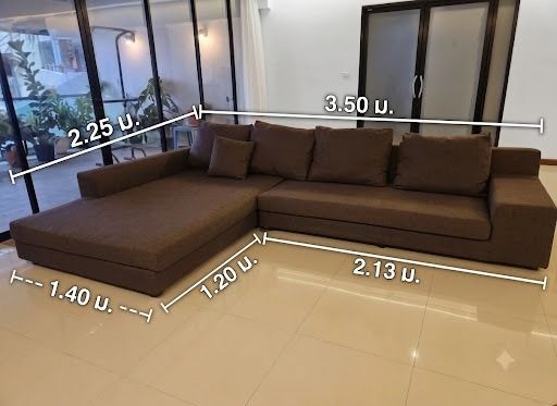 โซฟาผ้า L-shape ขนาดใหญ่(ฟรีปลอกอีก 1ชุด) รูปที่ 7