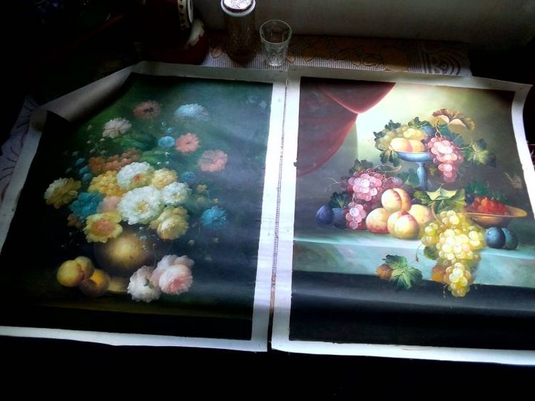 รูปติดผนัง ภาพวาดสีอคิลิค กว้าง24×26