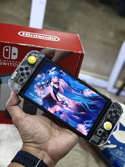 Nintendo Switch-H Oled Console White💥แปลงแล้ว 2 ระบบ เมม 512gb พร้อมเกมส์เต็มเครื่อง💥 รูปที่ 3
