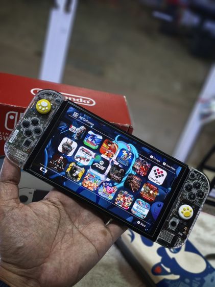 Nintendo Switch-H Oled Console White💥แปลงแล้ว 2 ระบบ เมม 512gb พร้อมเกมส์เต็มเครื่อง💥 รูปที่ 5