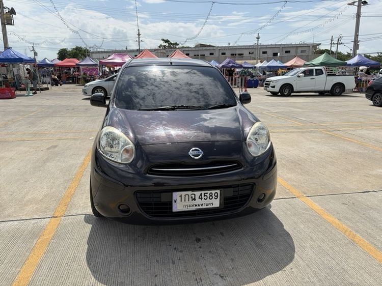 Nissan March 2012 1.2 V Sedan เบนซิน ไม่ติดแก๊ส เกียร์อัตโนมัติ ม่วง