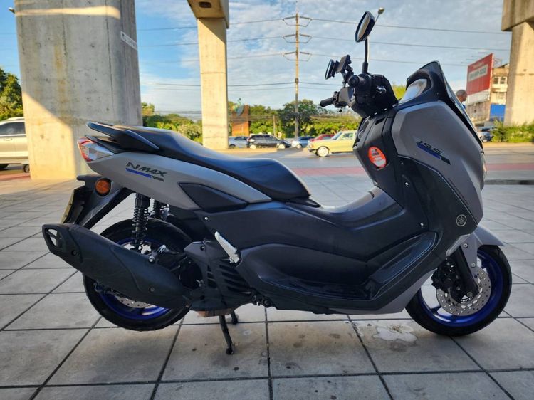 Yamaha N-Max ปล่อยต่อ  Nmax โฉมปี 2021 สีเทา ล้อน้ำเงิน ตัว Top ABS+TCS+Y Connect จ้าของขายเอง เดิมทุกอย่าง