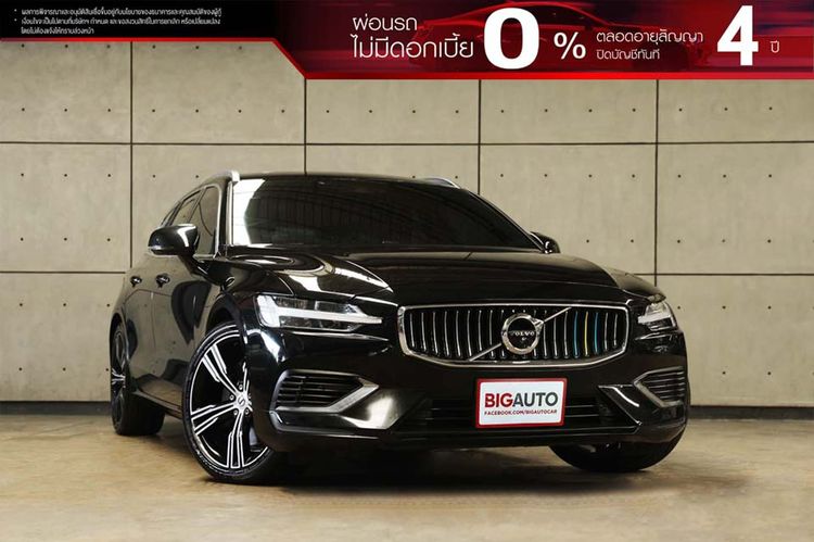 Volvo V60 2021 2.0 T8 Inscription 4WD Utility-car ปลั๊กอินไฮบริด (PHEV) ไม่ติดแก๊ส เกียร์อัตโนมัติ ดำ