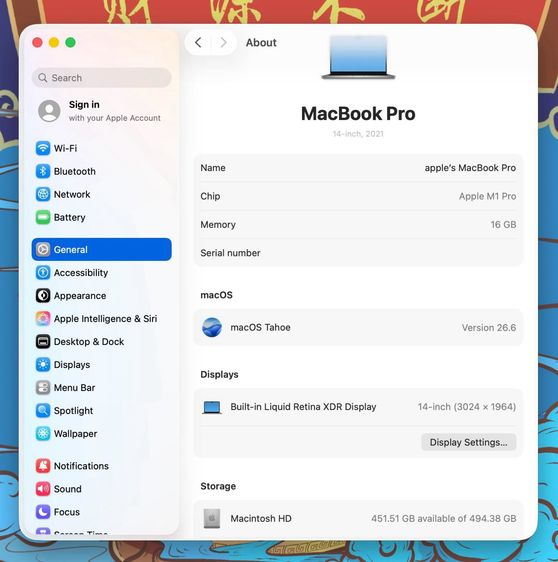 MacBook Pro 14-inch M1 Pro 2021 Ram16GB SSD512GB Space Gray  รูปที่ 12