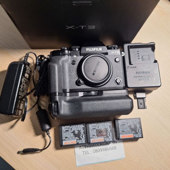 Body กล้อง Fuji XT3 Black +Battery Grip + Battery 3 ก้อน Fujifilm Fujinon ฟูจิ