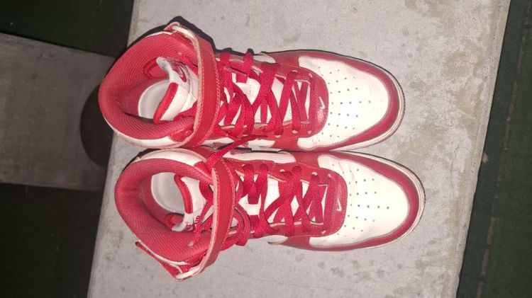 Air force 1 mid lx palid cream red รูปที่ 3