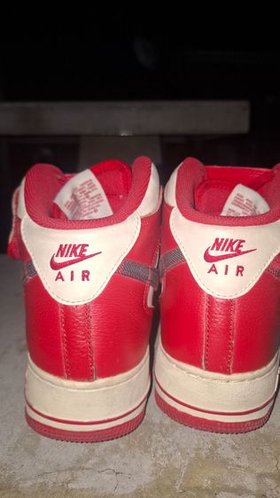 Air force 1 mid lx palid cream red รูปที่ 4