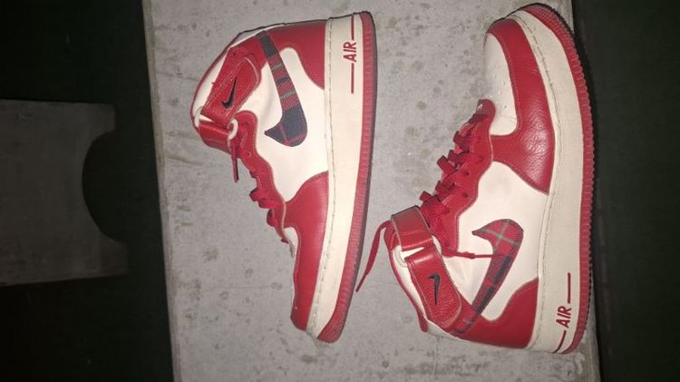 Air force 1 mid lx palid cream red รูปที่ 2