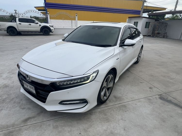 Honda Accord 2020 2.0 Hybrid Tech i-VTEC Sedan ไฮบริด ไม่ติดแก๊ส เกียร์อัตโนมัติ ขาว รูปที่ 3