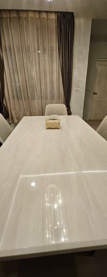 ขายชุดโต๊ะกินข้าวหินแท้ ลายหินอ่อน พร้อมเก้าอี้สภาพดี